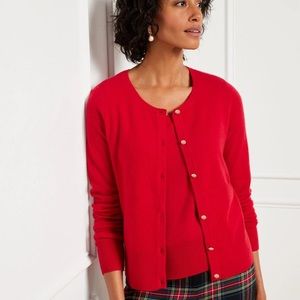 Talbots cashmere classic cardigan